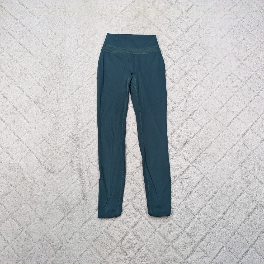 Alphalete Leggings Women's XS Green Dark Pine Alphalux Harmony Gym Train